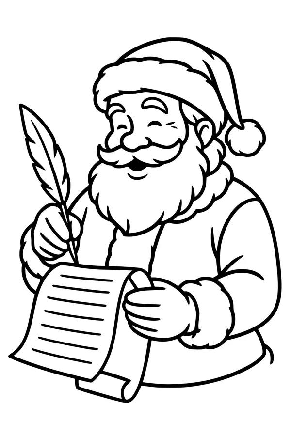 Santa Checks His Jolly List