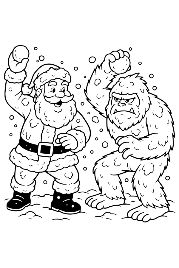 Santa vs. Snowy Yeti