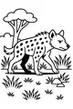 Spotted Hyena on the Grassy Trail