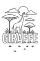 Sunny Day with a Tall Giraffe