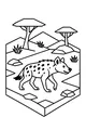 Spotted Hyena Roams the Sunny Plains