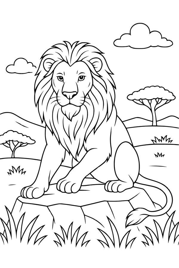 The Lion King of the Sunny Plains