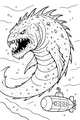 Free Kraken Sea Monster Coloring Page - Giant Beast With Mini Submarine (Printable PDF)