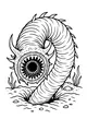 Free Kraken Sea Monster Coloring Page - Burrowed Seafloor Beast (Printable PDF)