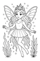 Seashell Crown Fairy in Bubbles