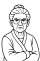Grandma's Serious Look