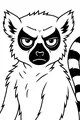 Grumpy Lemur and His Stripy Tail