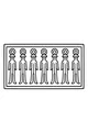 Seven Little Spacers in a Row
