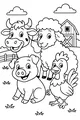 Sunny Barnyard Friends Gather Round