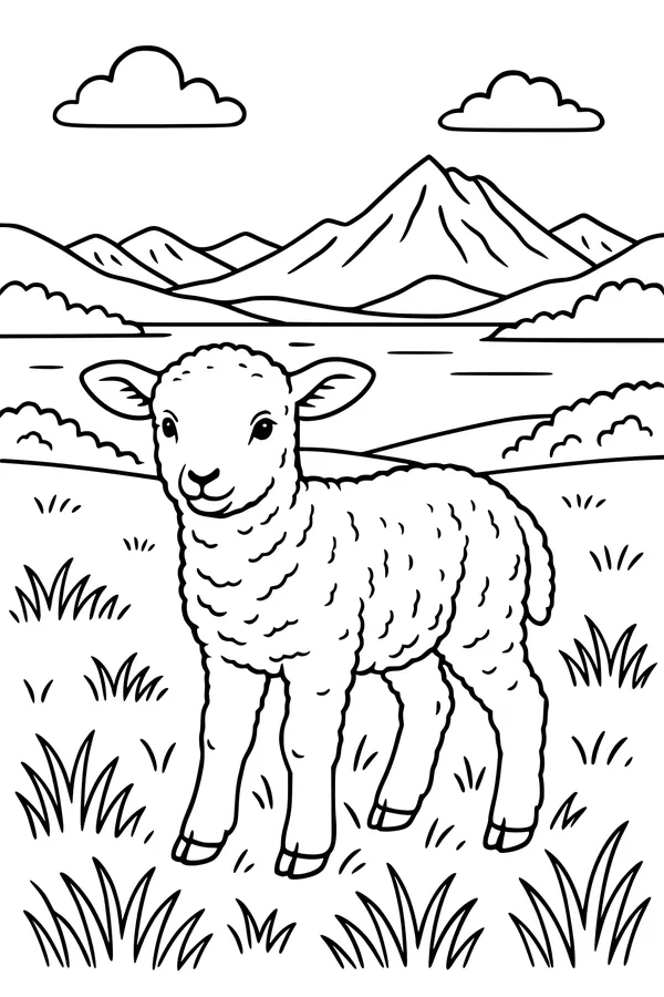 Lamb Laughs in the Green Valley