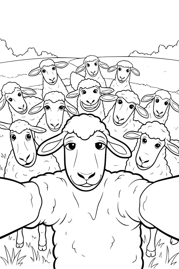 The Sheep Squad Smiles for a Photo