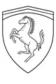 Prancing Horse in a Bold Crest