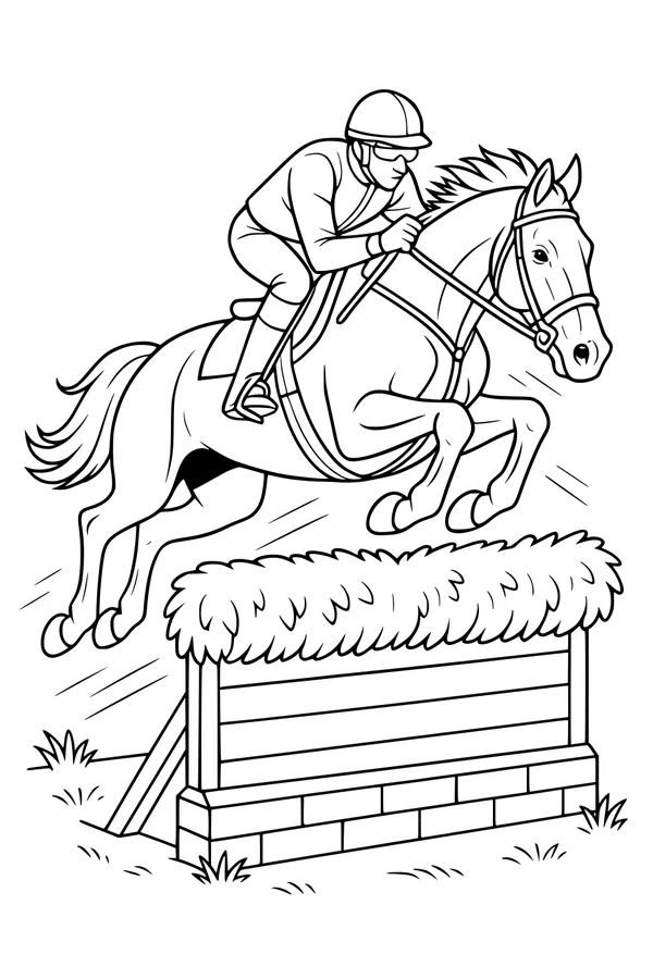 The Fast Horse Flies Over the Fence