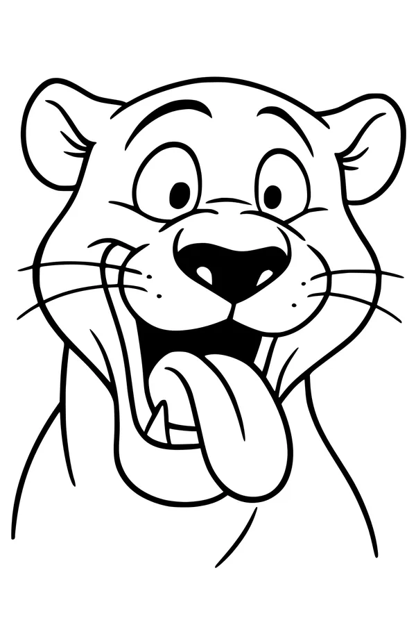 Panther’s Silly Super-Sized Smile