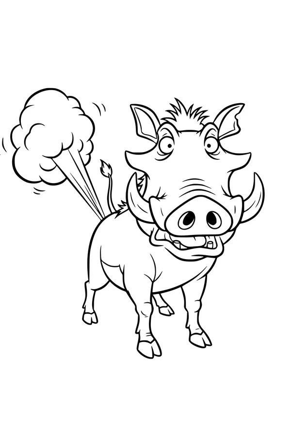 Warthog Makes a Silly Surprise Cloud