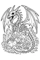 Bone Dragon Among Crumbled Ruins