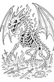 Bone Dragon in the Ember Field