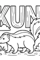 Sprightly Skunk in a Sunny Field