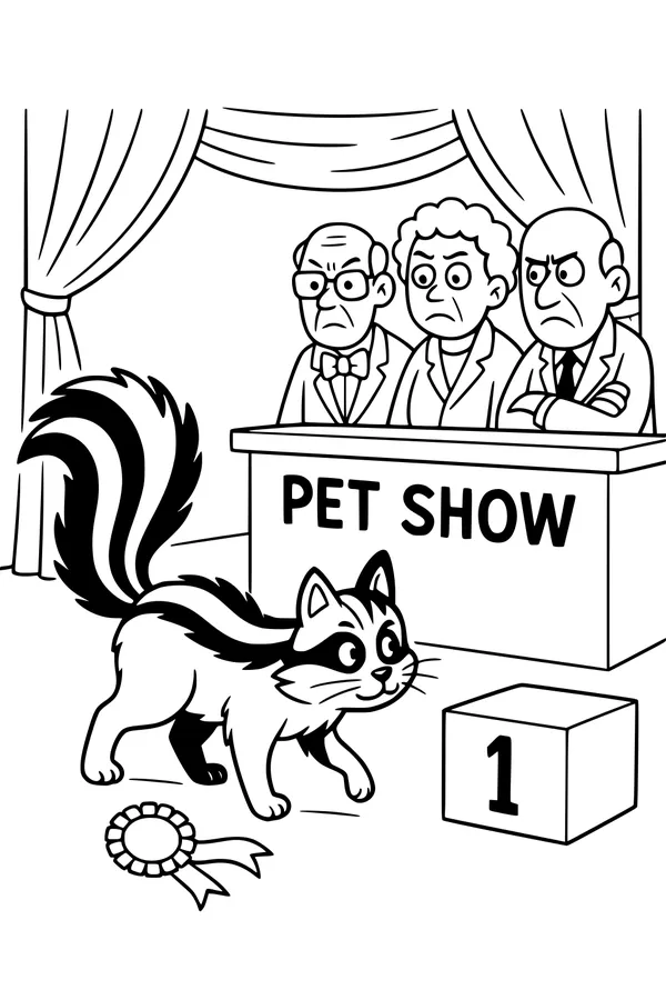 The Skunk Wins the Blue Ribbon