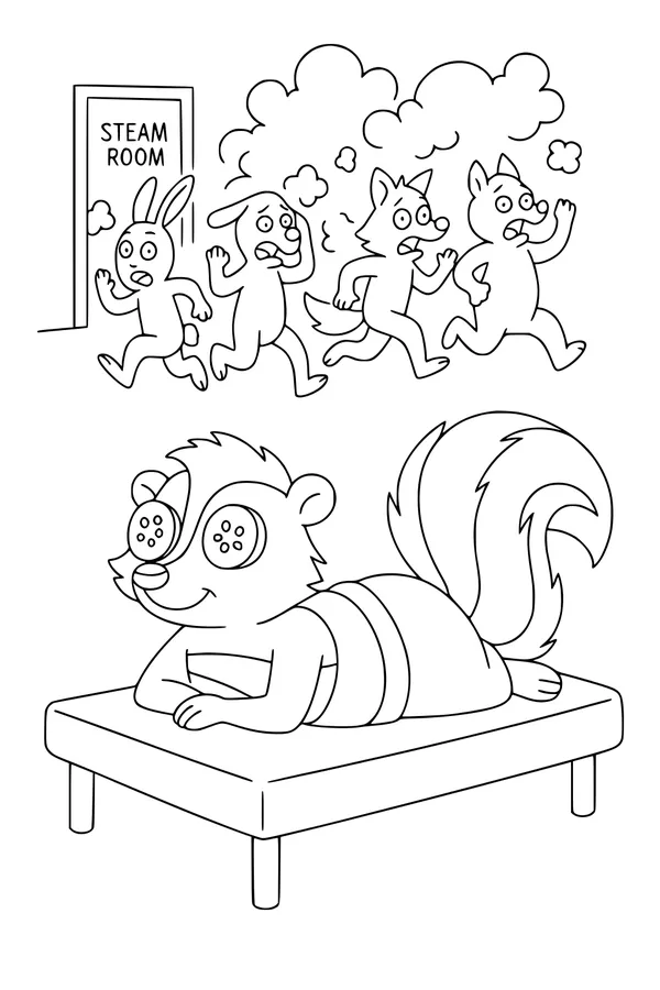 Spa Day Misadventure With Stanley the Skunk