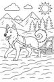 Brave Paws on a Snowy Trail