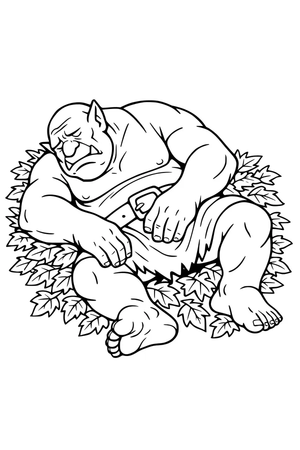 Leafy Nap of the Big Ogre