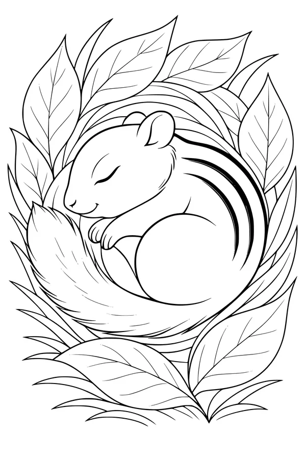 Naptime in the Leafy Hideaway