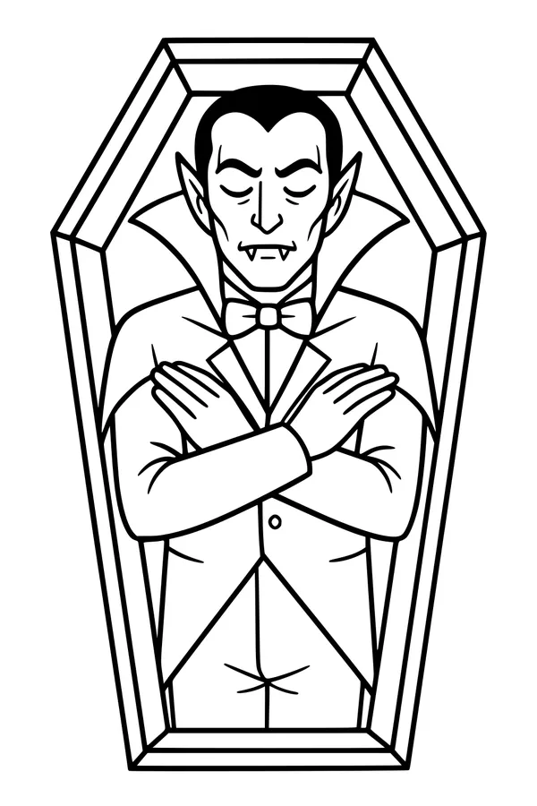 Sleepy Count in His Coffin