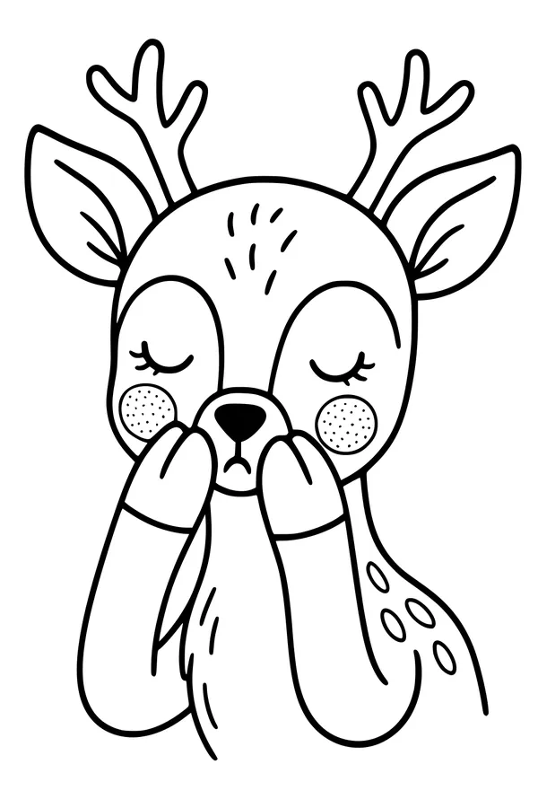 Sleepy Fawn and Her Quiet Forest Nap