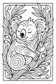 Koala Napping in the Gumtree Leaves