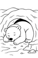 Polar Bear’s Cozy Nap in the Snow