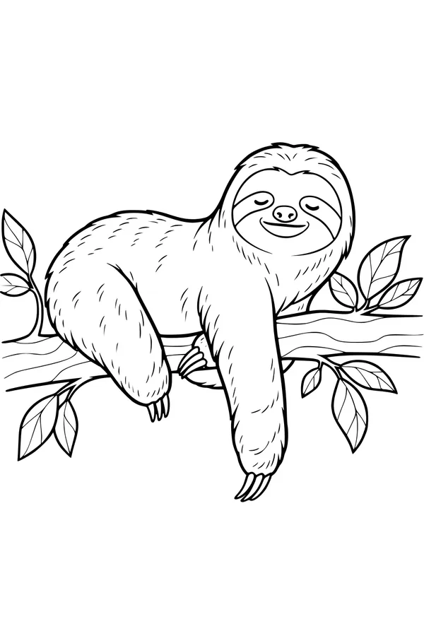 Sunny Afternoon Sloth Napping