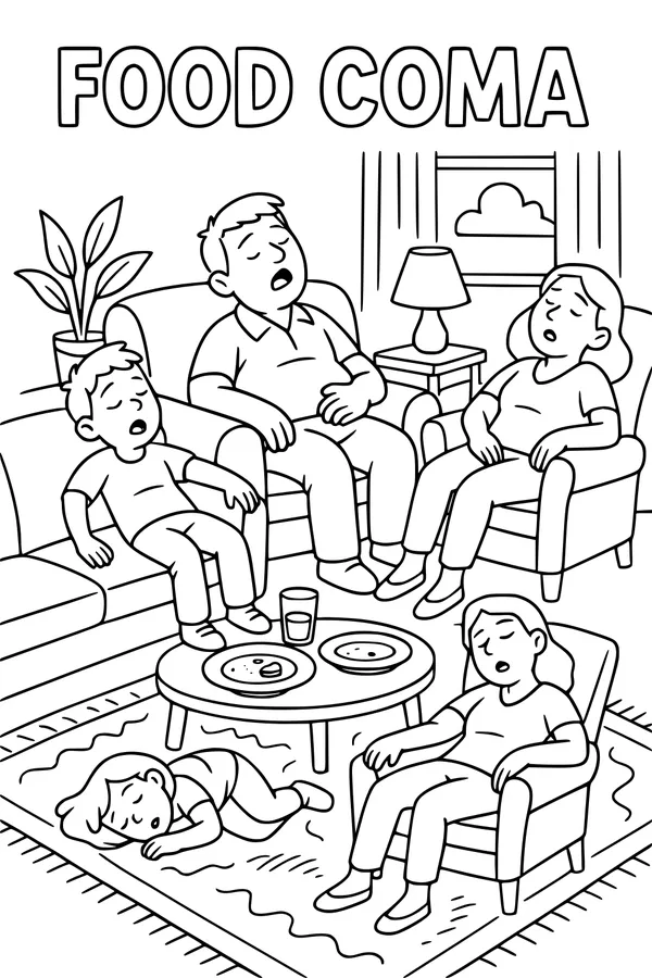 After-Turkey Family Snooze