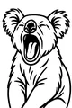 Koala’s Big Morning Yawn