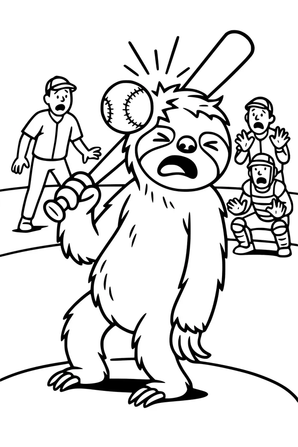 Sammy Sloth Swings for the Fences