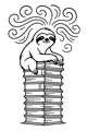 Sammy the Sloth’s Library Perch
