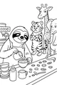 Sammy the Sloth’s Coffee Shop Crew
