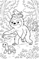 Sloth Parade in the Forest Path