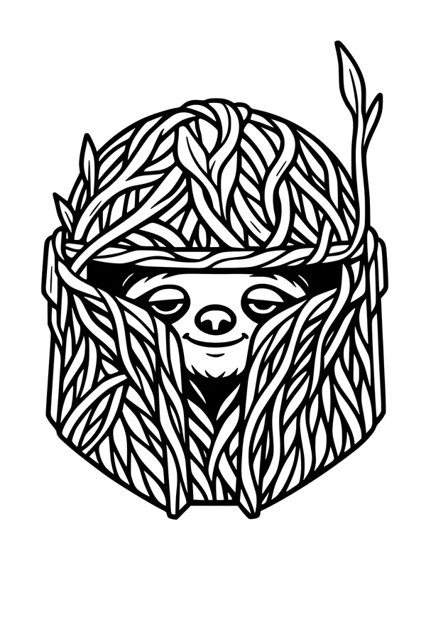 Sammy Sloth in a Leafy Helmet