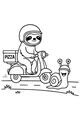 Speedy Sloth Delivers Pizza with a Pal