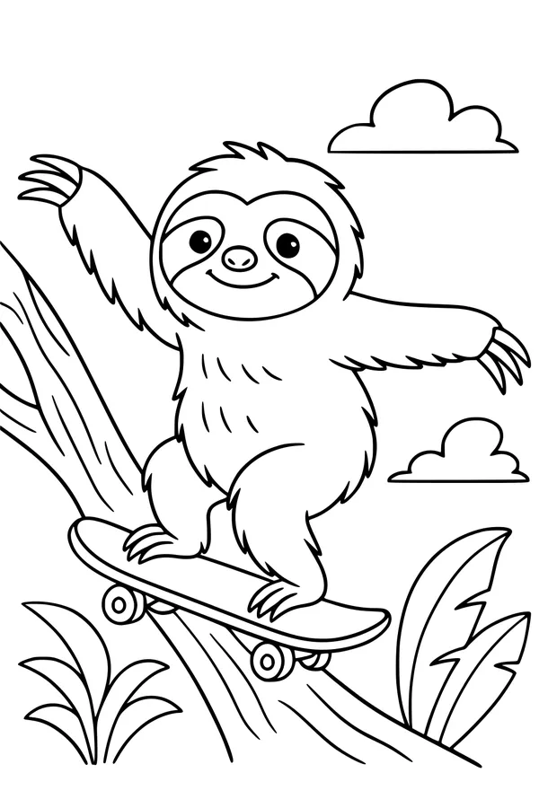 Sammy the Sloth Rolls Down the Jungle