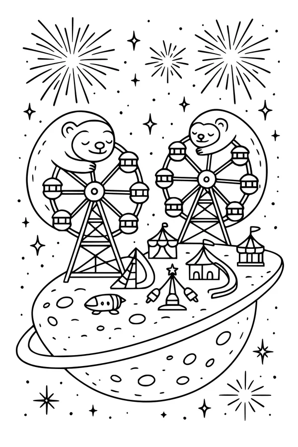 Sloth Carnival in Outer Space