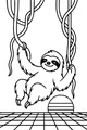 Sunny Swing with Smiling Sloth