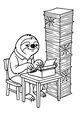 Sammy Sloth's Never-Ending Writing Day