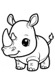 Bright-Eyed Rhino Stomps By