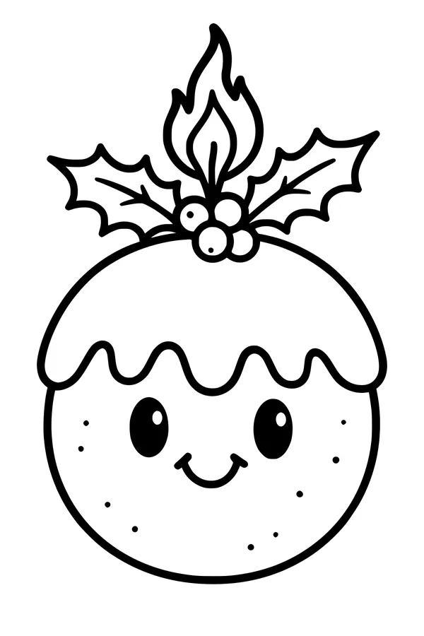 Holly Crown Pudding Smile