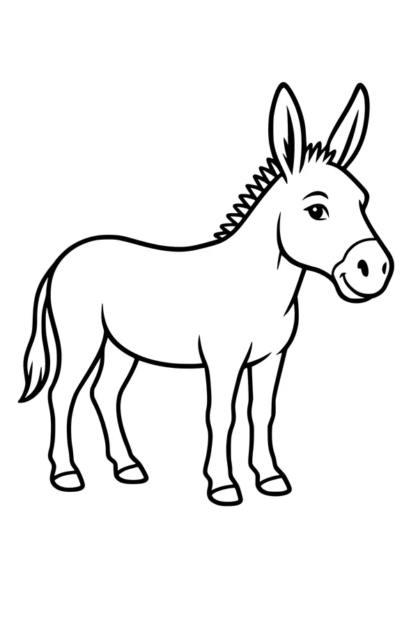 Milo the Friendly Donkey Smiles Wide
