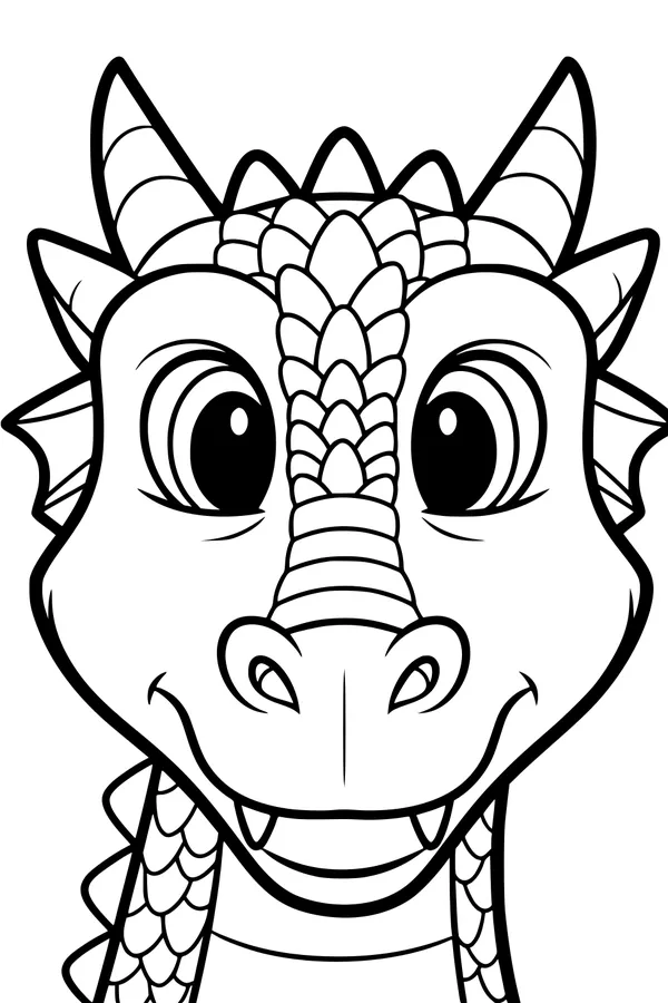Grinning Dragon With Big Eyes