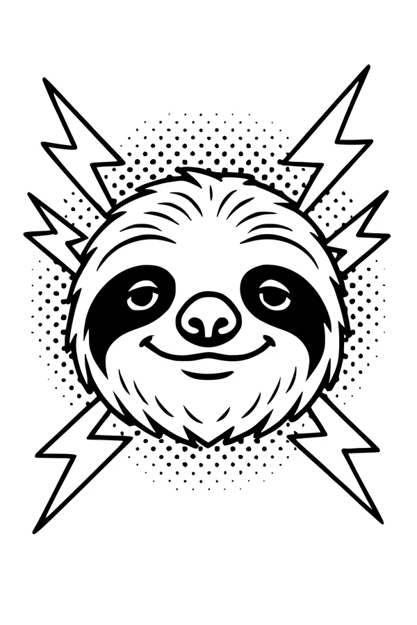 Zippy Sloth and His Lightning Smile