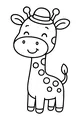 Giraffe With a Playful Hat